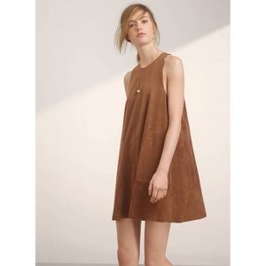 ARITZIA WILFRED Vegan Suede Trompette Dress